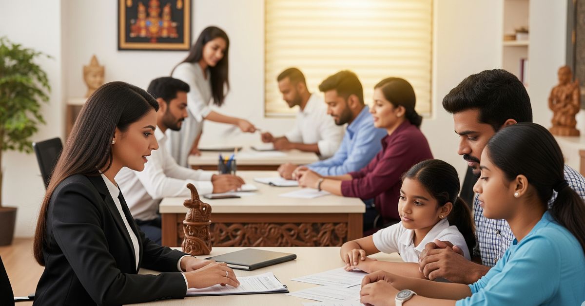 Families receiving guidance from Top Immigration Consultants In Kochi for global opportunities